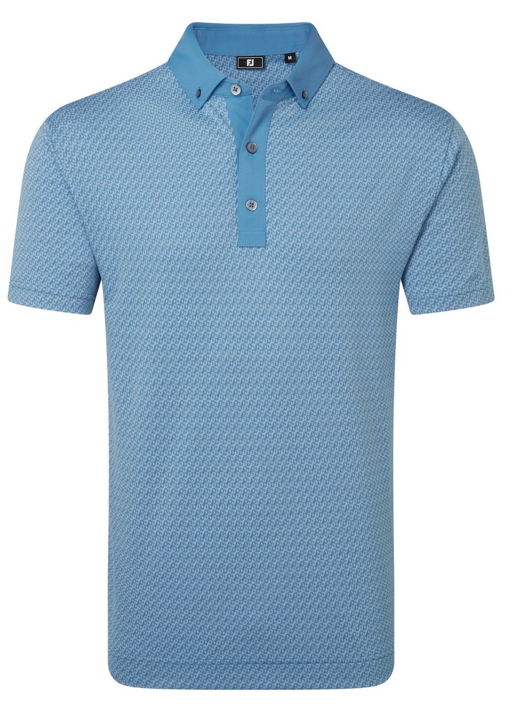 FootJoy Star Geo Jacquard polo homme, coastal blue