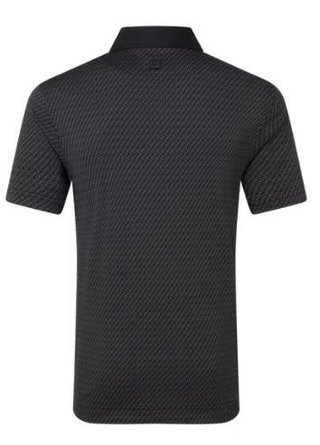 FootJoy Star Geo Jacquard polo homme, noir