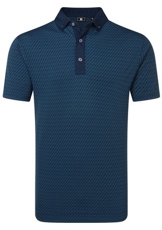 FootJoy Star Geo Jacquard polo homme, marine
