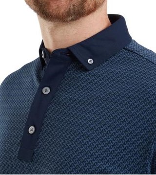 FootJoy Star Geo Jacquard polo homme, marine
