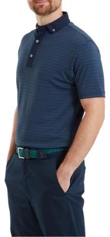 FootJoy Star Geo Jacquard polo homme, marine