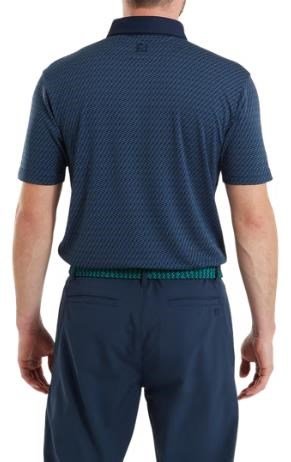 FootJoy Star Geo Jacquard polo homme, marine