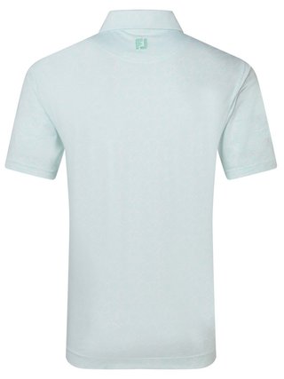 FootJoy Wingtip Floral Lisle polo homme, white/sea glass