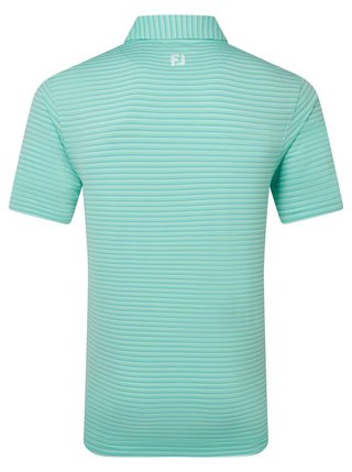 FootJoy Shadow Stripe Lisle polo homme, sea glass