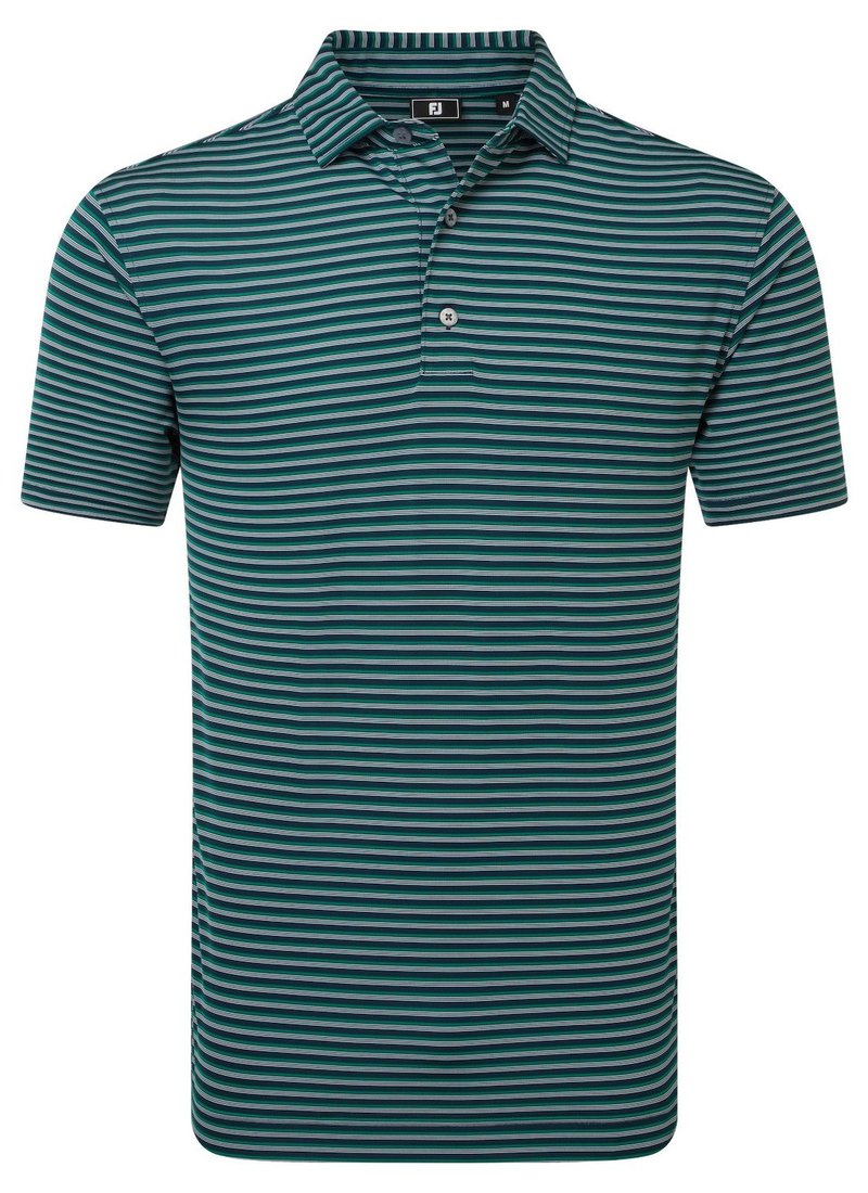 FootJoy Shadow Stripe Lisle polo homme, marine