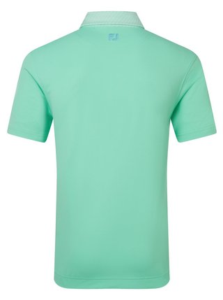 FootJoy Star Geo Trim Pique polo homme, sea glass