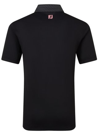 FootJoy Star Geo Trim Pique polo homme, noir