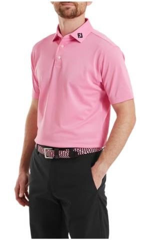 FootJoy Stretch Pique Solid polo homme, pink pop