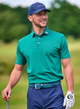 FootJoy Stretch Pique Solid polo homme, field green