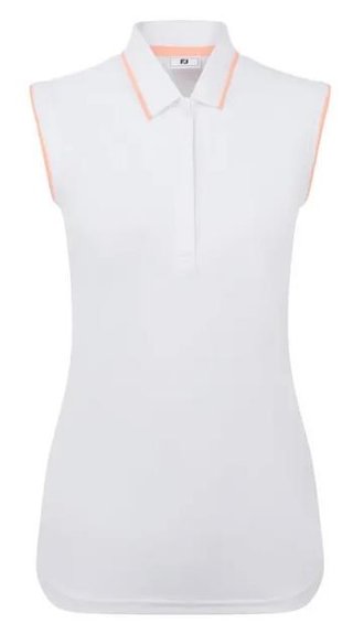 FootJoy Sleeveless polo femme, blanc