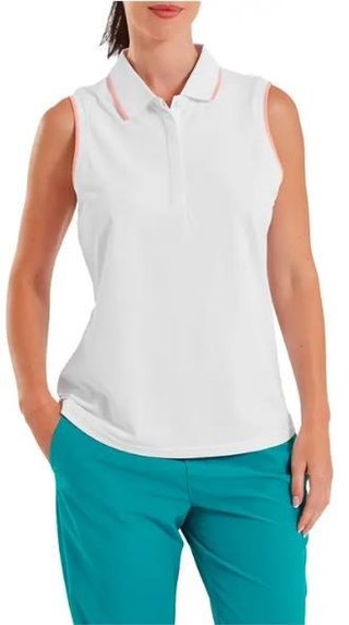 FootJoy Sleeveless polo femme, blanc