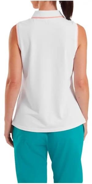 FootJoy Sleeveless polo femme, blanc