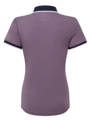 FootJoy Cap Sleeve polo femme, dusty violet/navy