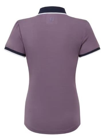 FootJoy Cap Sleeve polo femme, dusty violet/navy