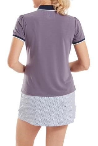 FootJoy Cap Sleeve polo femme, dusty violet/navy