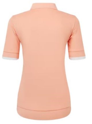 FootJoy Texture Knit polo femme, desert peach/white
