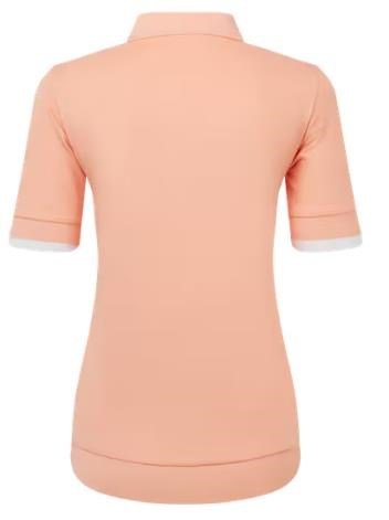 FootJoy Texture Knit polo femme, desert peach/white