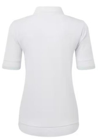 FootJoy Texture Knit polo femme, blanc/bleu glacial