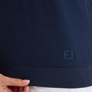 FootJoy Texture Knit polo femme, navy/white