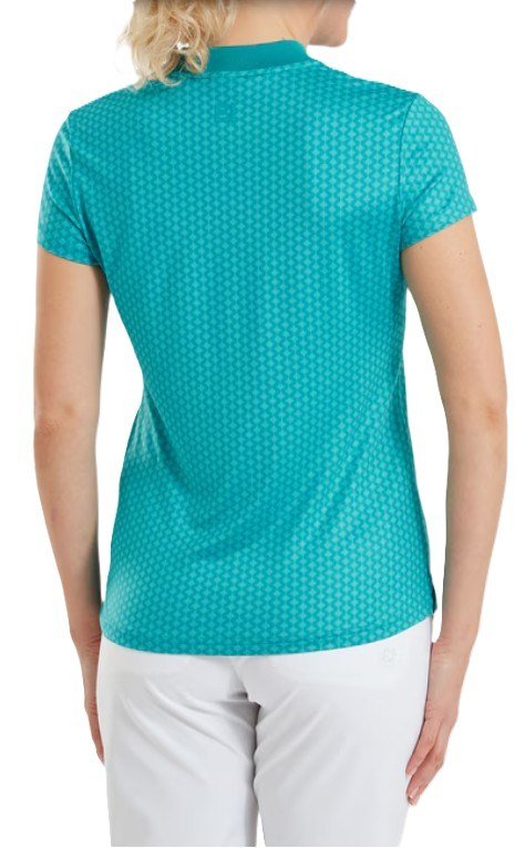 FootJoy Zip Blade polo femme, tonal tile blue print