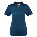 FootJoy Zip Blade polo femme, tonal tile navy print