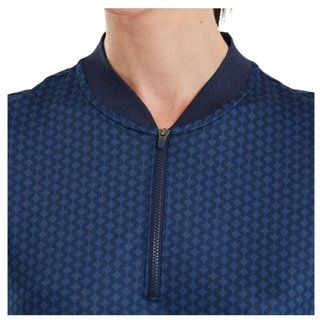 FootJoy Zip Blade polo femme, tonal tile navy print