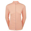 FootJoy Midlayer Full Zip Printed Sleeve sweat-shirt femme, desert peach