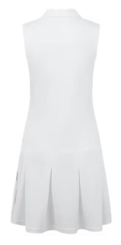 FootJoy Pleated robe femme, blanc/desert peach