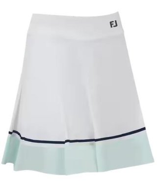 FootJoy Pleated jupe-short femme, blanc/marine