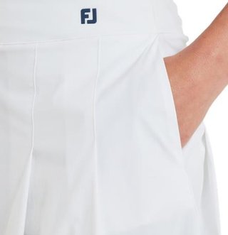 FootJoy Pleated jupe-short femme, blanc/marine