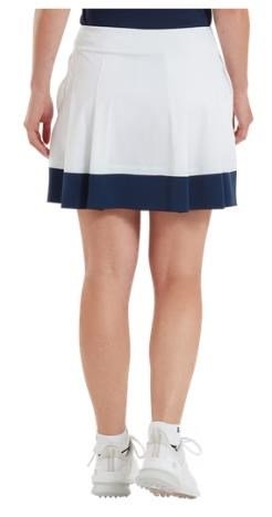 FootJoy Pleated jupe-short femme, blanc/marine
