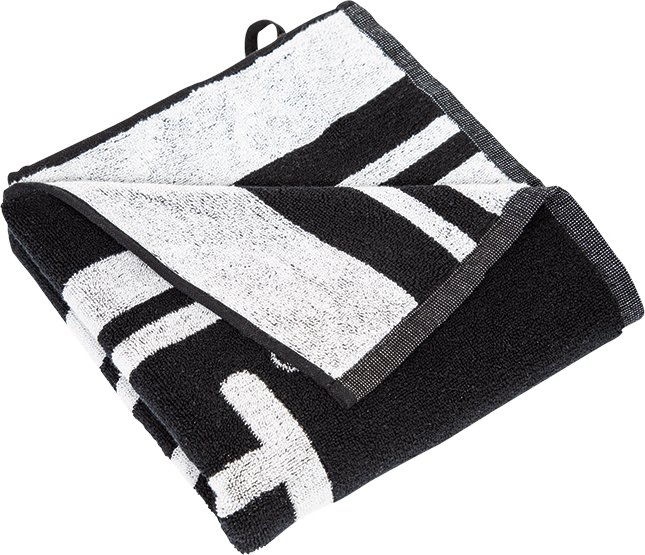 JuCad golf towel XXL Pro 50x100 cm serviette, noir