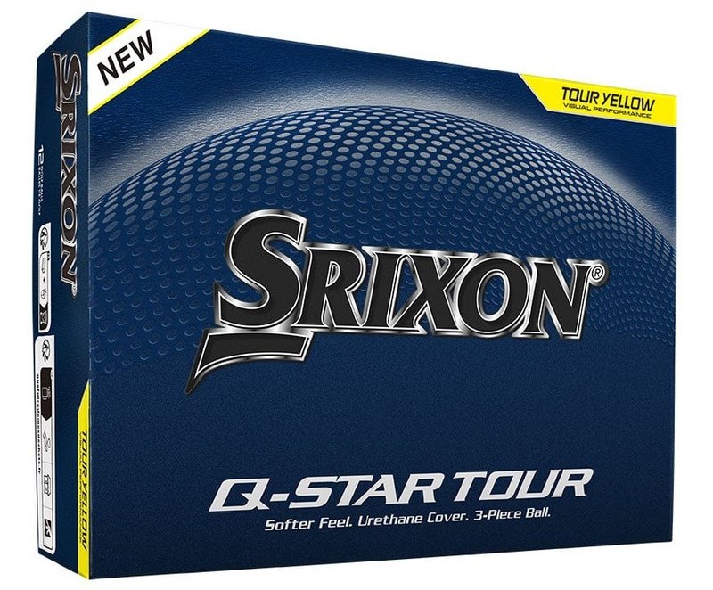 Srixon Q-Star Tour balles de golf 2026 (12 balles), jaunes