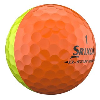 Srixon Q-Star Tour Divide balles de golf, jaune/orange