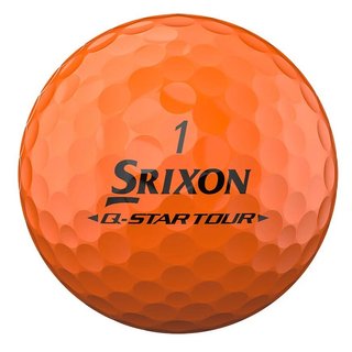 Srixon Q-Star Tour Divide balles de golf, jaune/orange