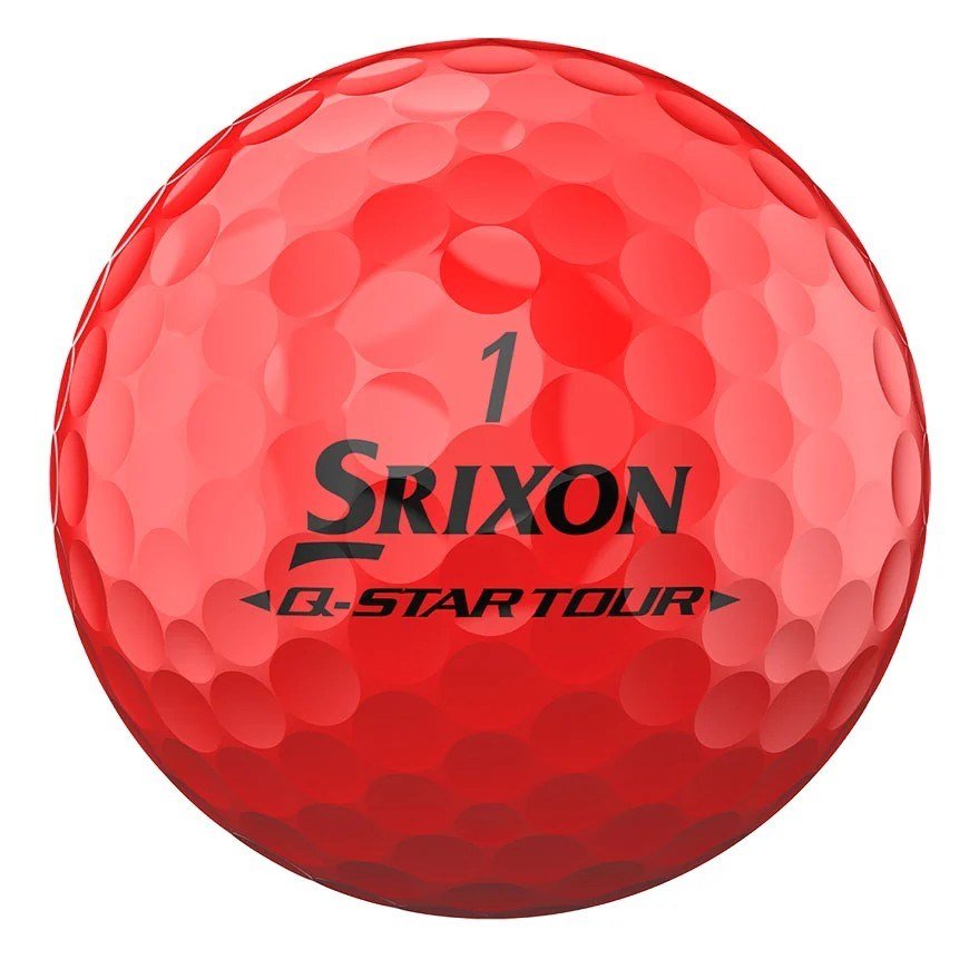 Srixon Q-Star Tour Divide balles de golf, jaune/rouge
