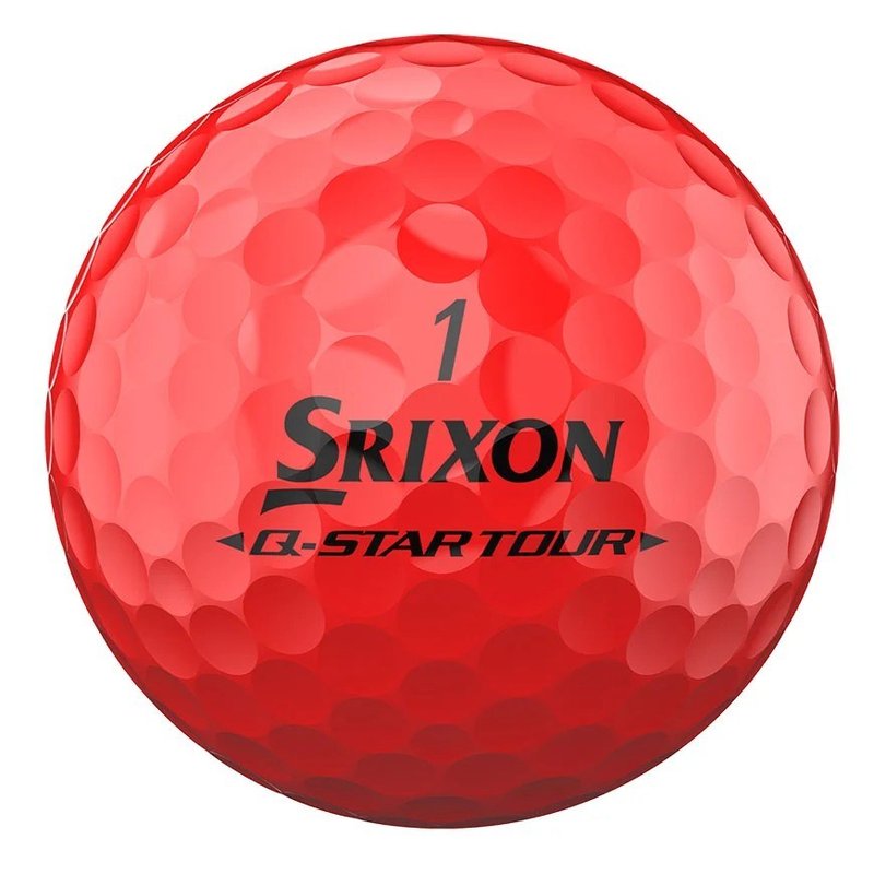 Srixon Q-Star Tour Divide balles de golf, jaune/rouge
