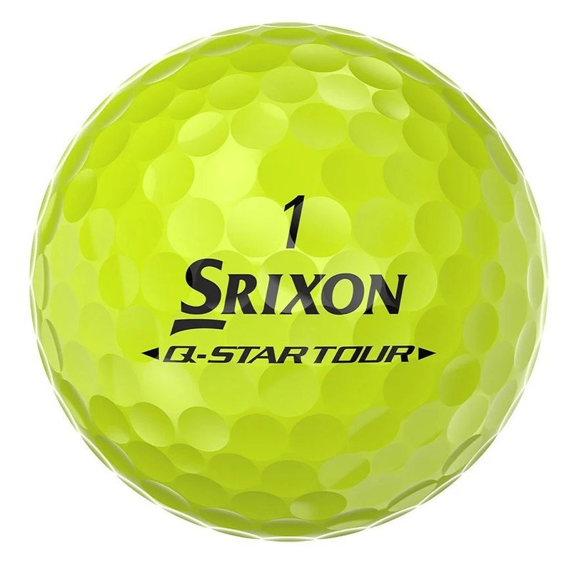 Srixon Q-Star Tour Divide balles de golf, jaune/rouge