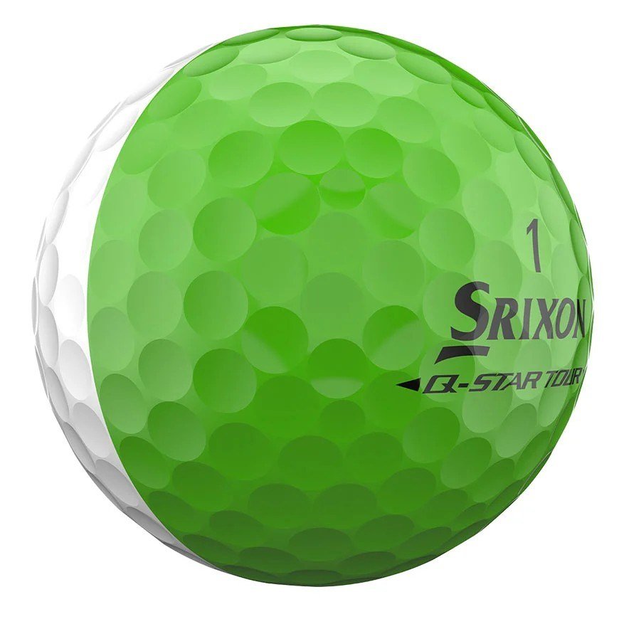 Srixon Q-Star Tour Divide balles de golf, blanc/lime