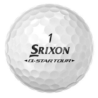 Srixon Q-Star Tour Divide balles de golf, blanc/lime