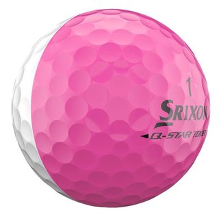 Srixon Q-Star Tour Divide balles de golf, blanc/rose