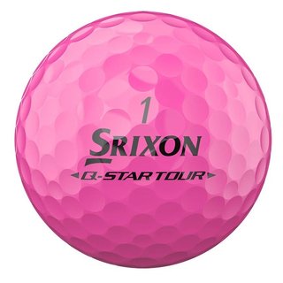 Srixon Q-Star Tour Divide balles de golf, blanc/rose