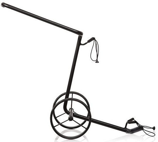 JuStar Black chariot manuel 2 roues, noir mat