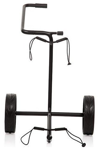 JuStar Black chariot manuel 2 roues, noir mat