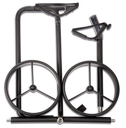 JuStar Black chariot manuel 2 roues, noir mat