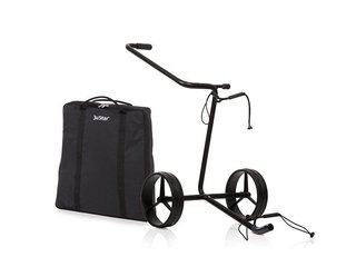 JuStar Black chariot manuel 2 roues, noir mat