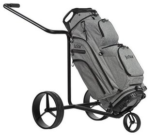 JuStar Black 3-Wheeled chariot manuel, noir mat