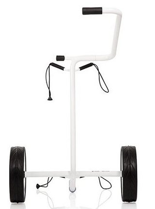 JuStar White chariot manuel, blanc brillant