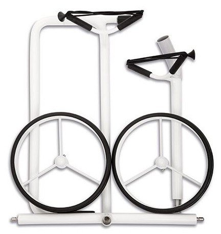 JuStar White chariot manuel, blanc brillant