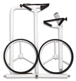 JuStar White chariot manuel, blanc brillant